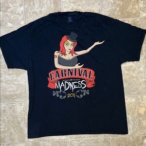 Hanes Black Graphic Tee - Carnival of Madness Theory of a Deadman